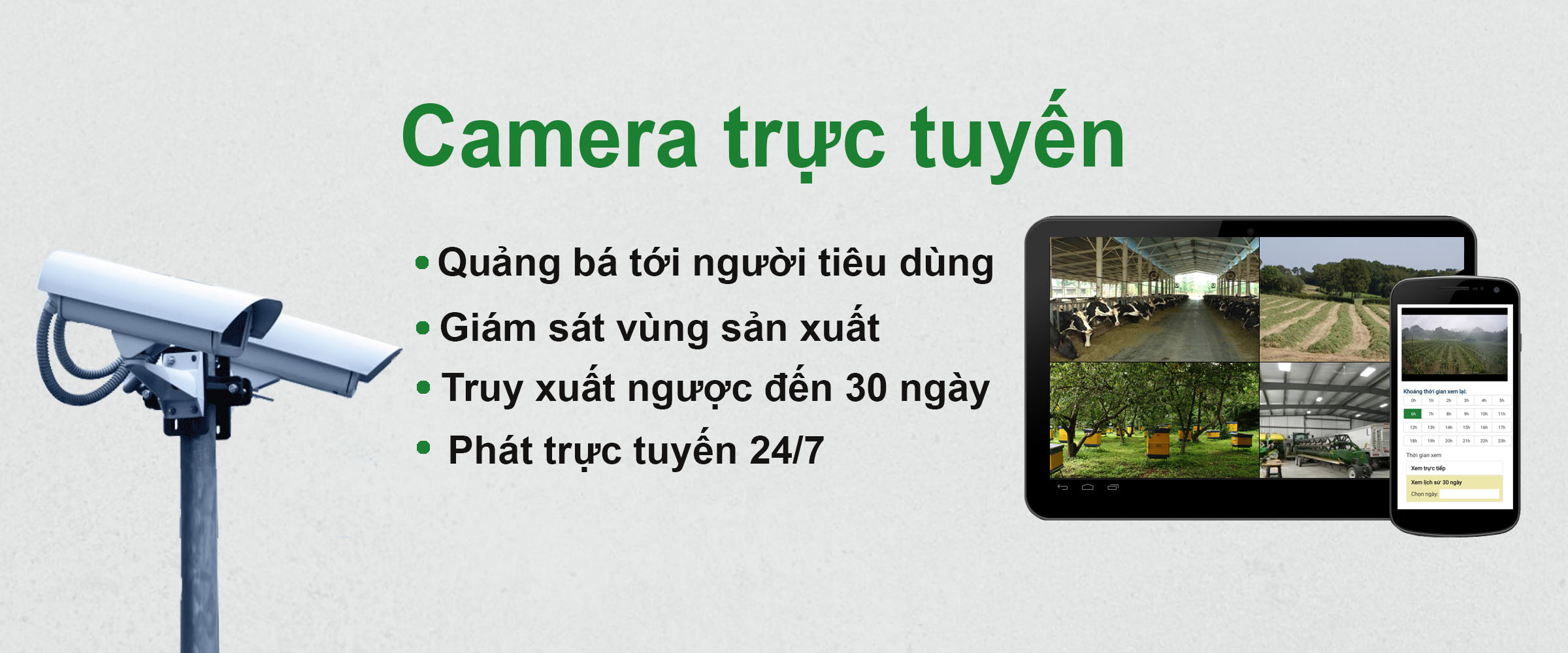 Quảng bá bằng camera trực tuyến và cam kết thời gian cách ly