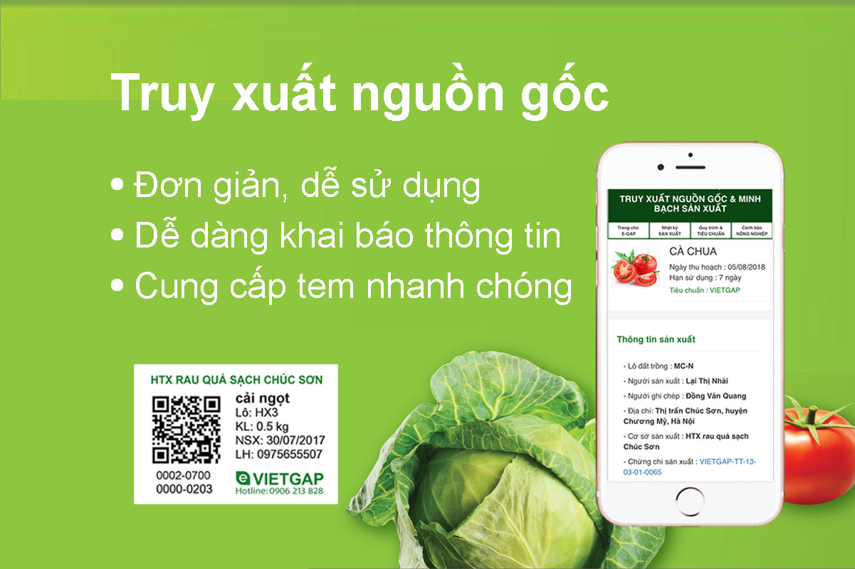 Truy xuất nguồn gốc và thông tin sản phẩm